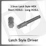 2.5mm Latch Style Hex Driver Short/Long
