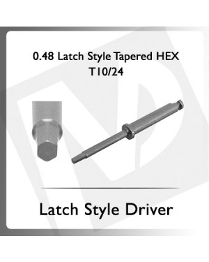 0.048 Latch Style, Tapered Hex Driver T10/24